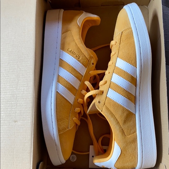 adidas campus shoes yellow